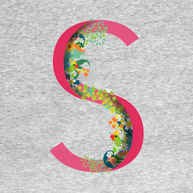 Tropical alphabet s by Susana